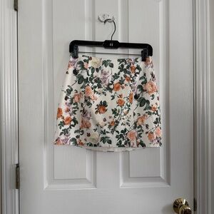 Kittenish Floral Zip-Up Skirt - SzS - NWT